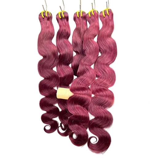 Weft Midnight Red Velvet