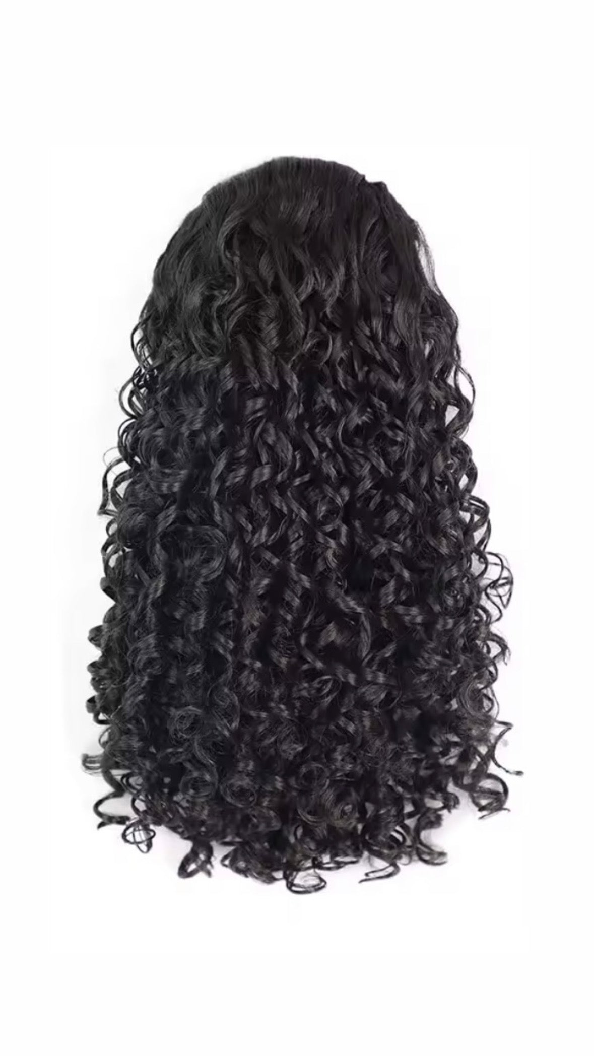 Jet Black Curly Moana Ponytail