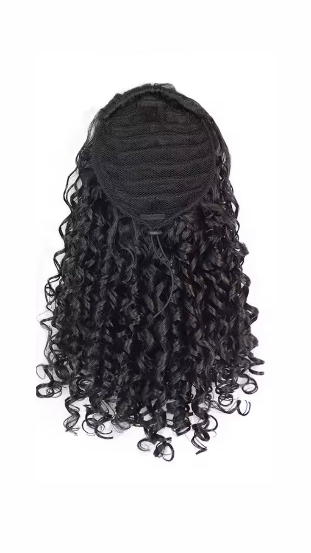 Jet Black Curly Moana Ponytail
