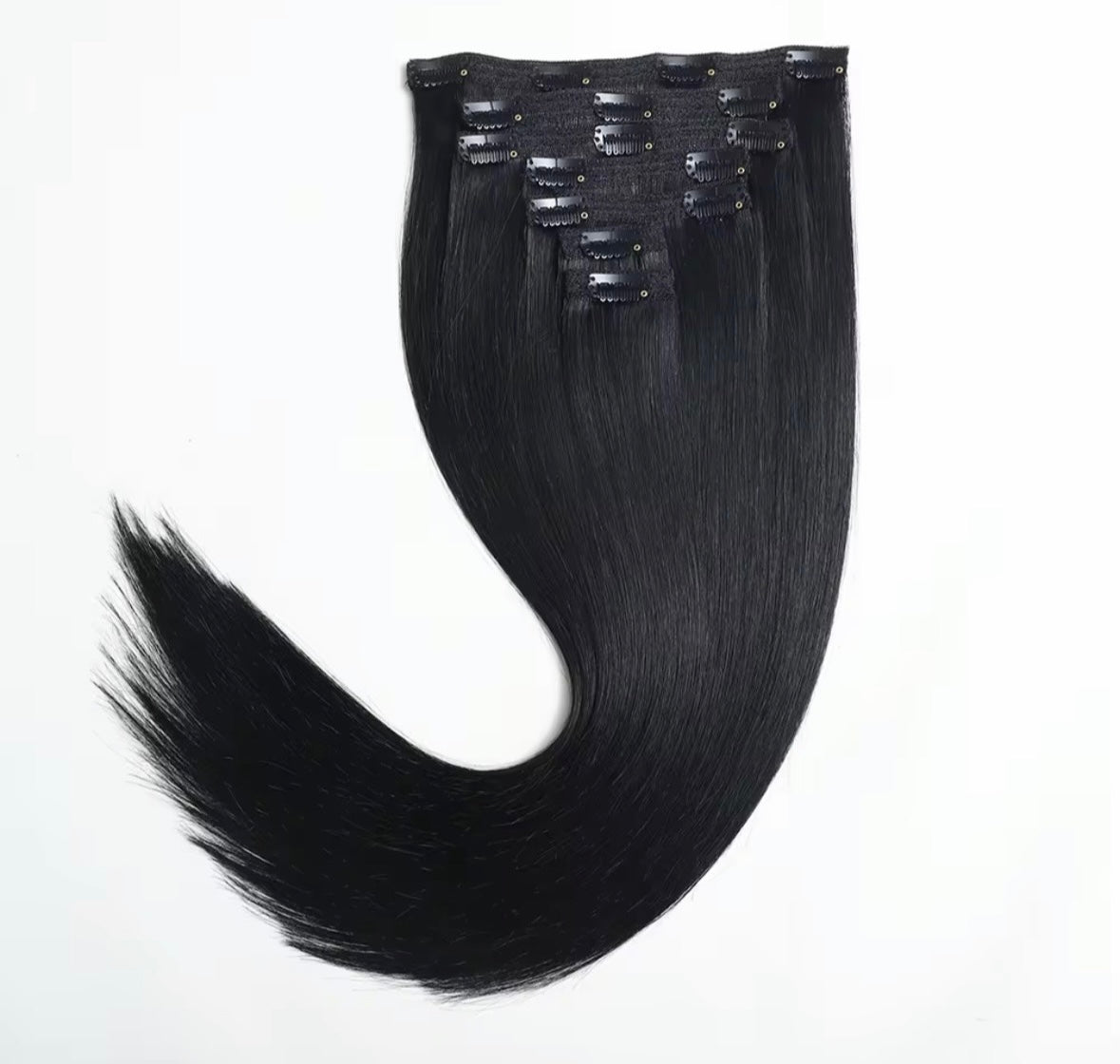 Clip- in Löshår Jet black #1