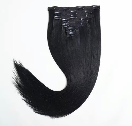 Clip- in Löshår Jet black #1