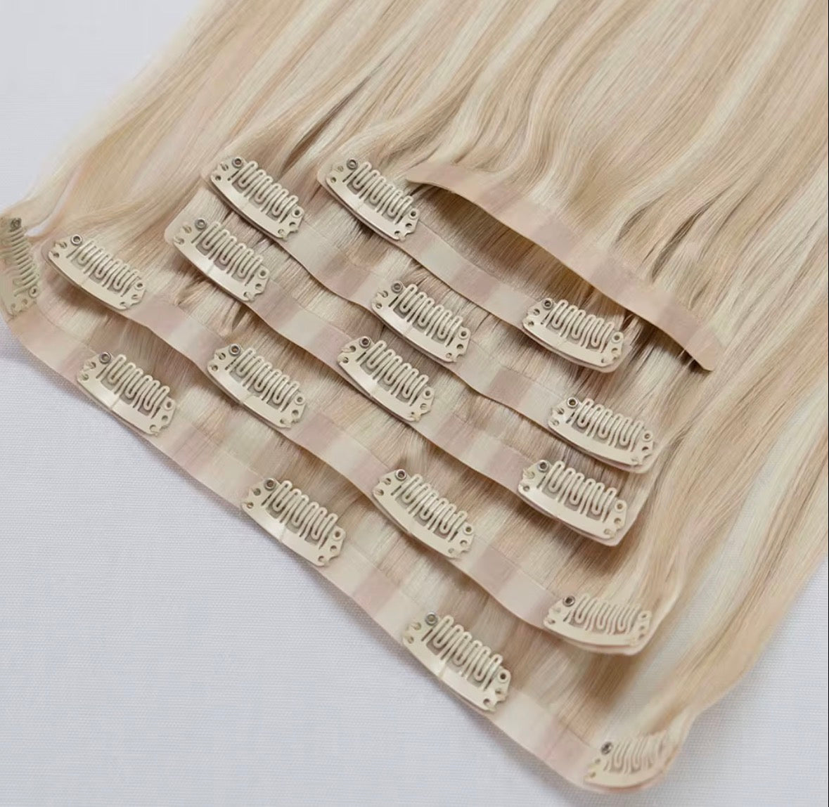 Scandinavian Blonde Clip-In Hair Extensions