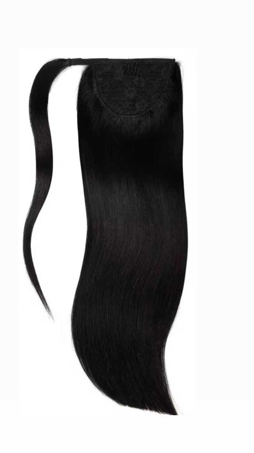 Jet Black Ponytail