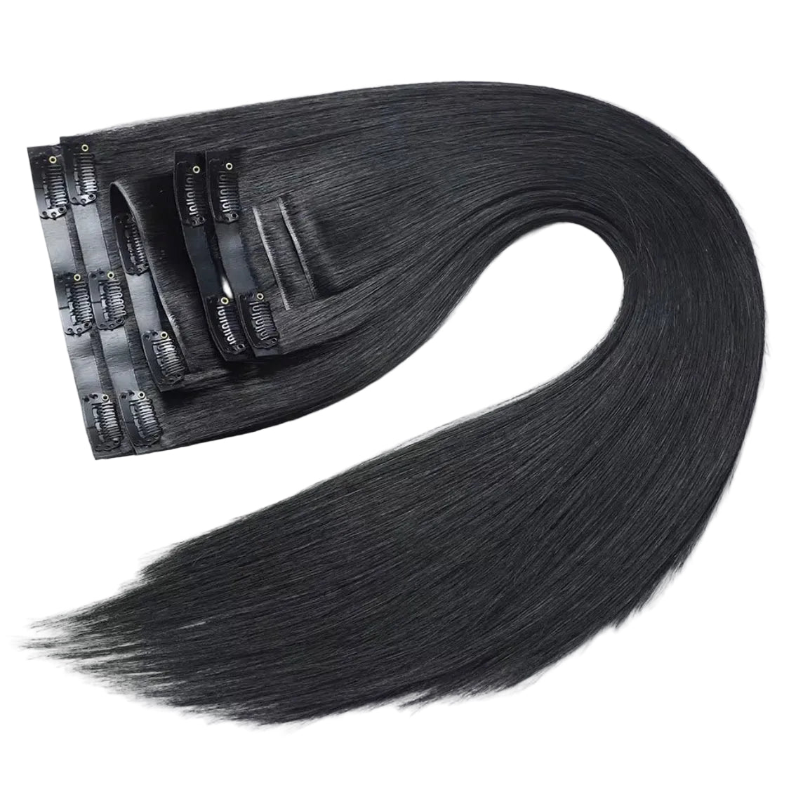 Clip- in Löshår Jet black #1