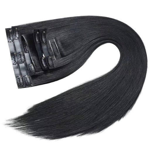 Clip- in Löshår Jet black #1